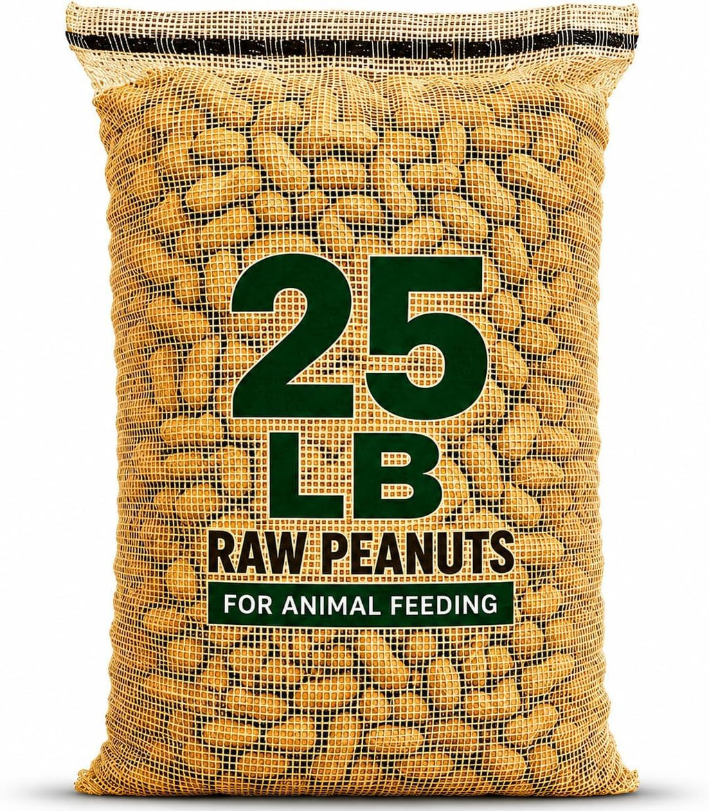 25 Pound Bag Raw Unsalted In-Shell Peanuts A108975