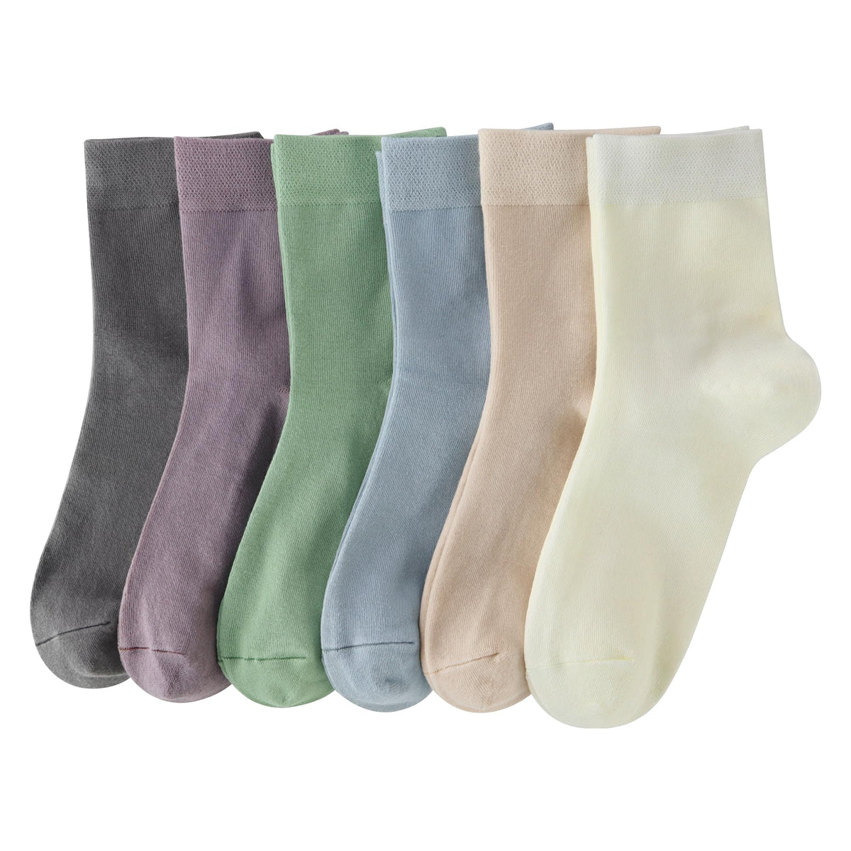 Rayon Bamboo Ankle Socks 6 Pairs A909
