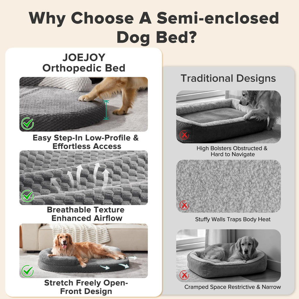 XL Washable Waterproof Orthopedic Dog Bed with Removable Cover H698