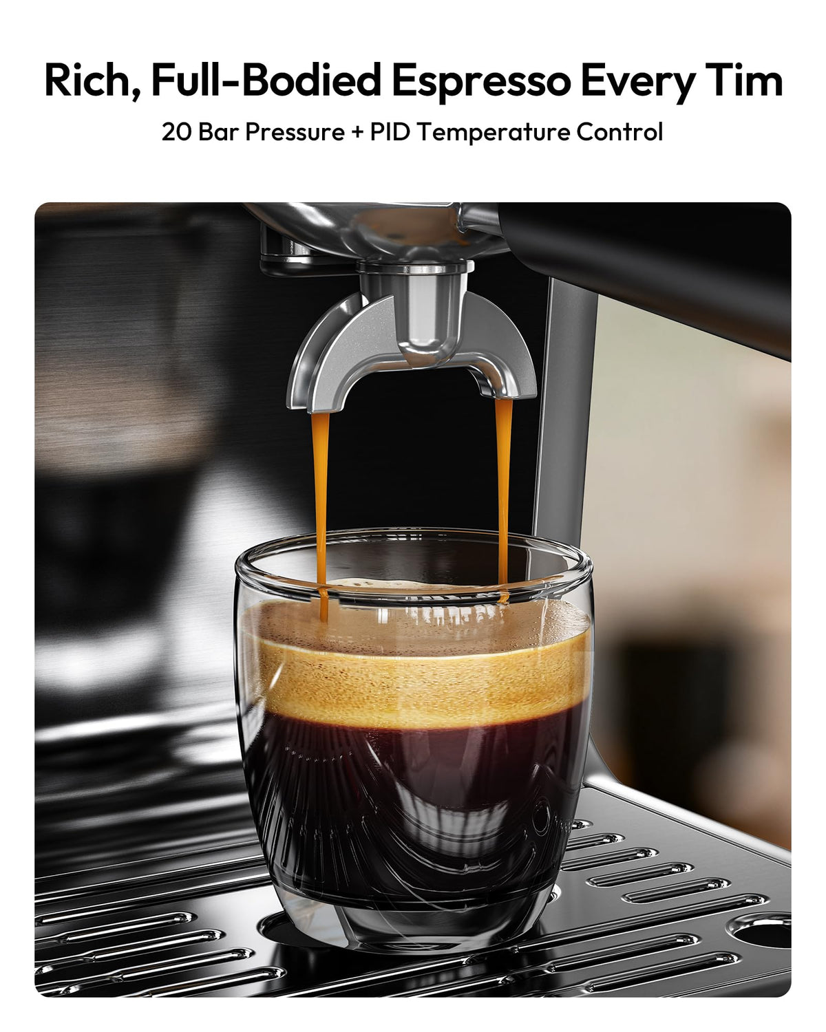 Espresso Machine with Grinder and Milk Frother J6748
