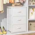 White 3 Drawer Stackable Storage Drawers A1123
