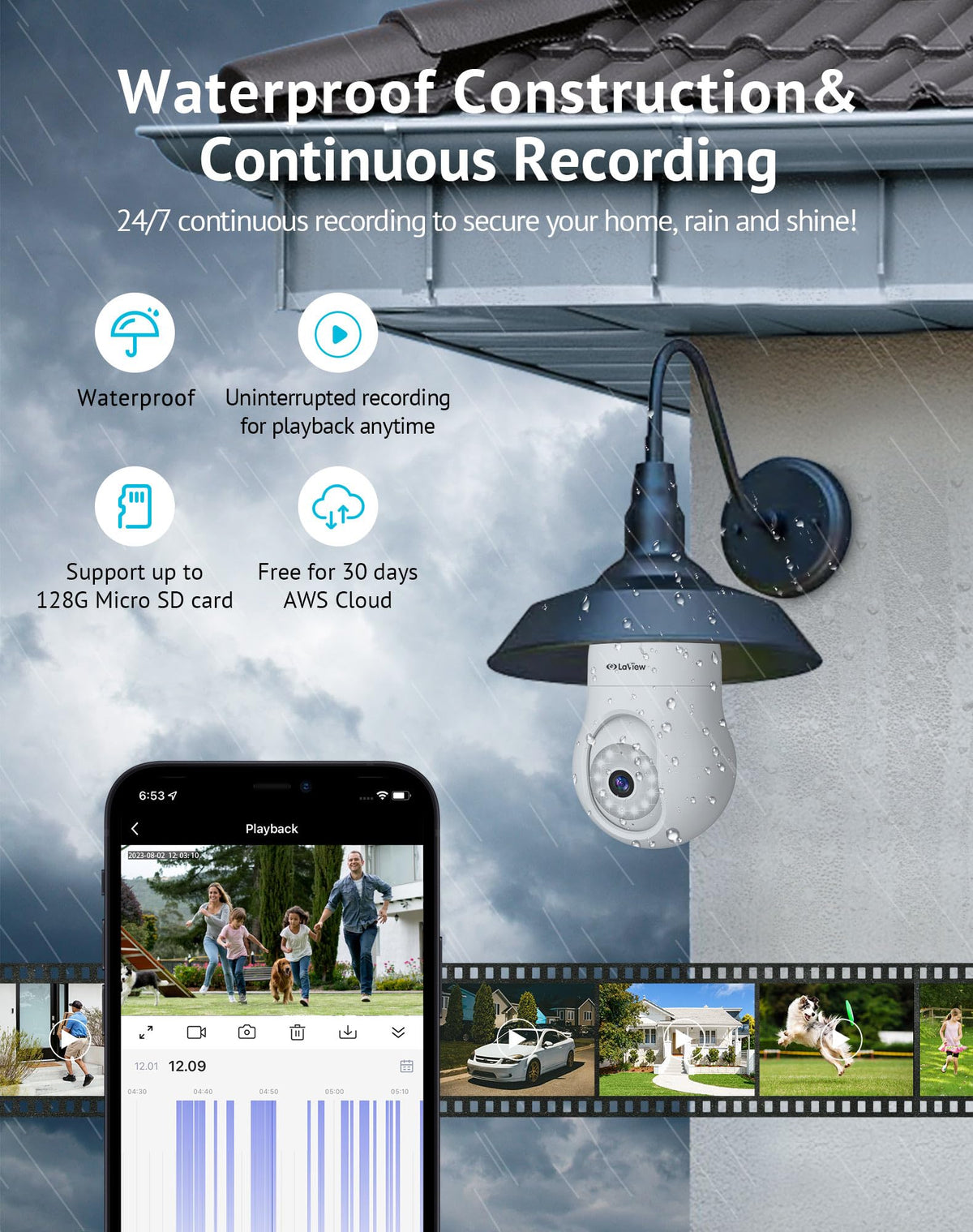 4MP 2K Security Camera B61554