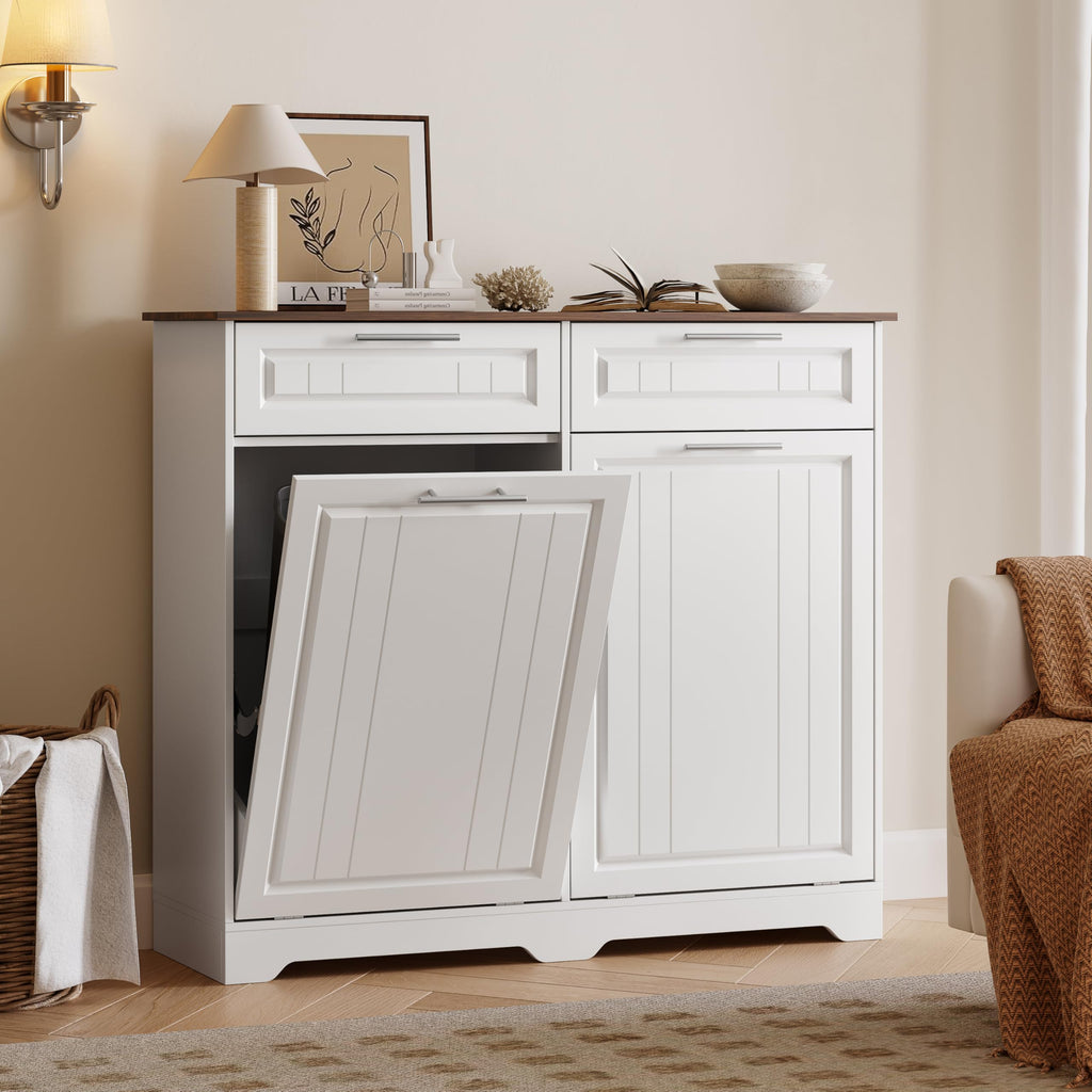 10 Gallon Double Tilt Out Trash Can Cabinet M794