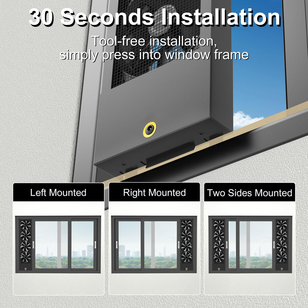 Vertical Window Fan Y556