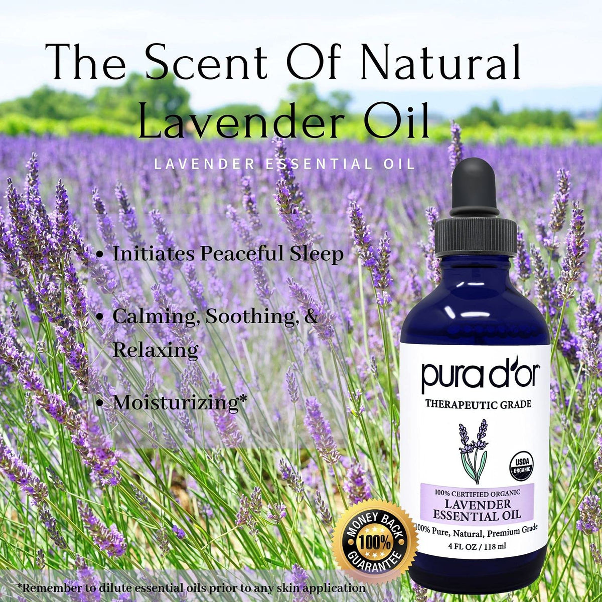 Organic Lavender & Cedarwood Essential Oils 4oz E7429