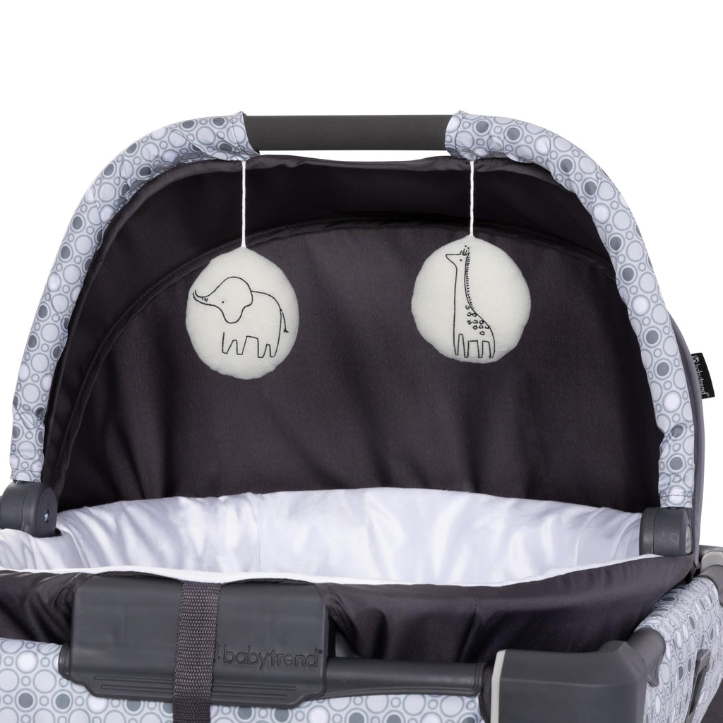 Nursery Den Playard with Rocking Cradle, Snooze Pod, Flip Over Changer L95599