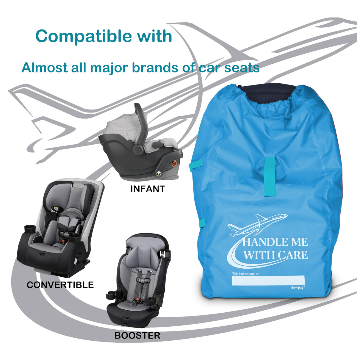 Blue Car Seat Travel Bag N658
