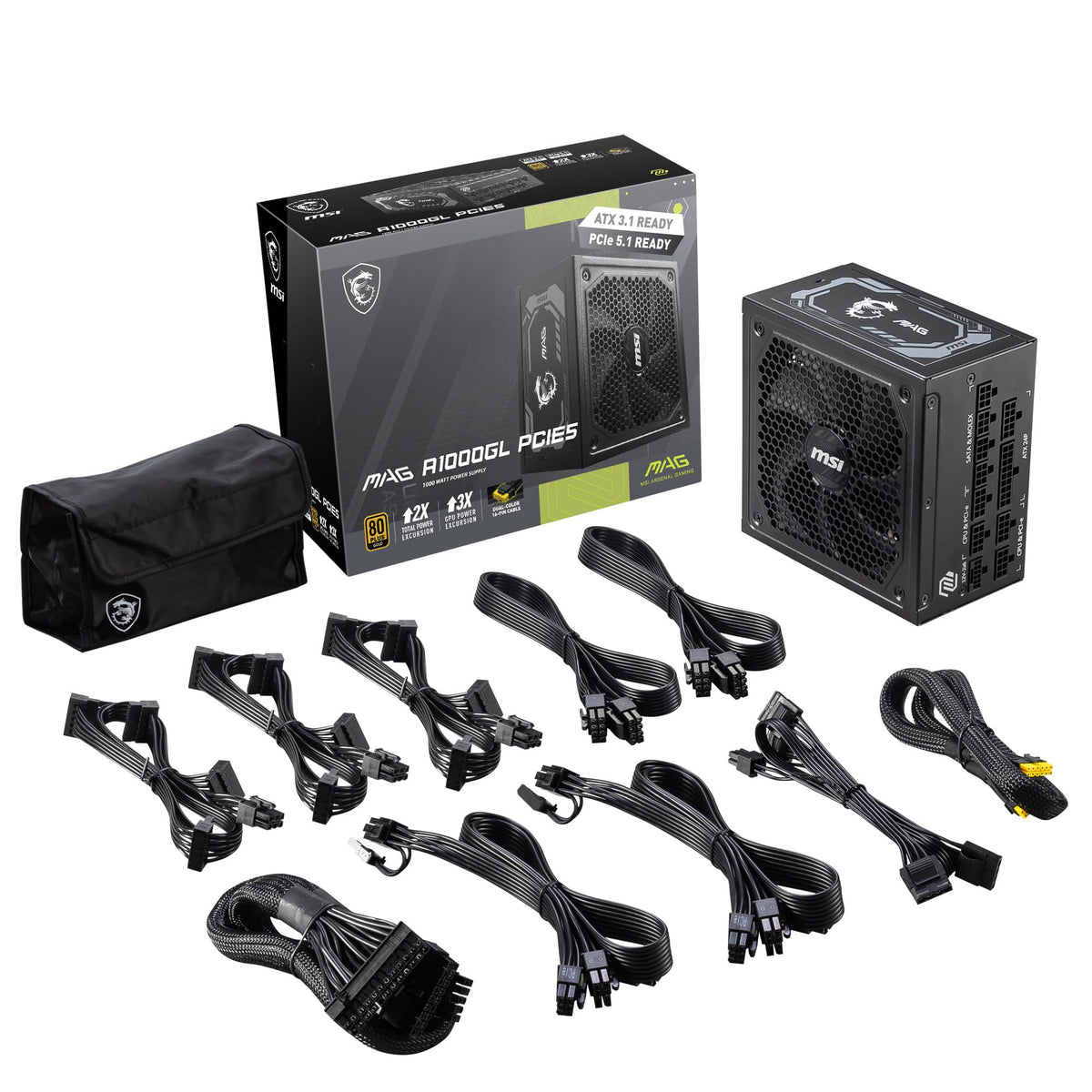 Fully Modular Compact 1000W Power Supply, 80+ Gold F40303