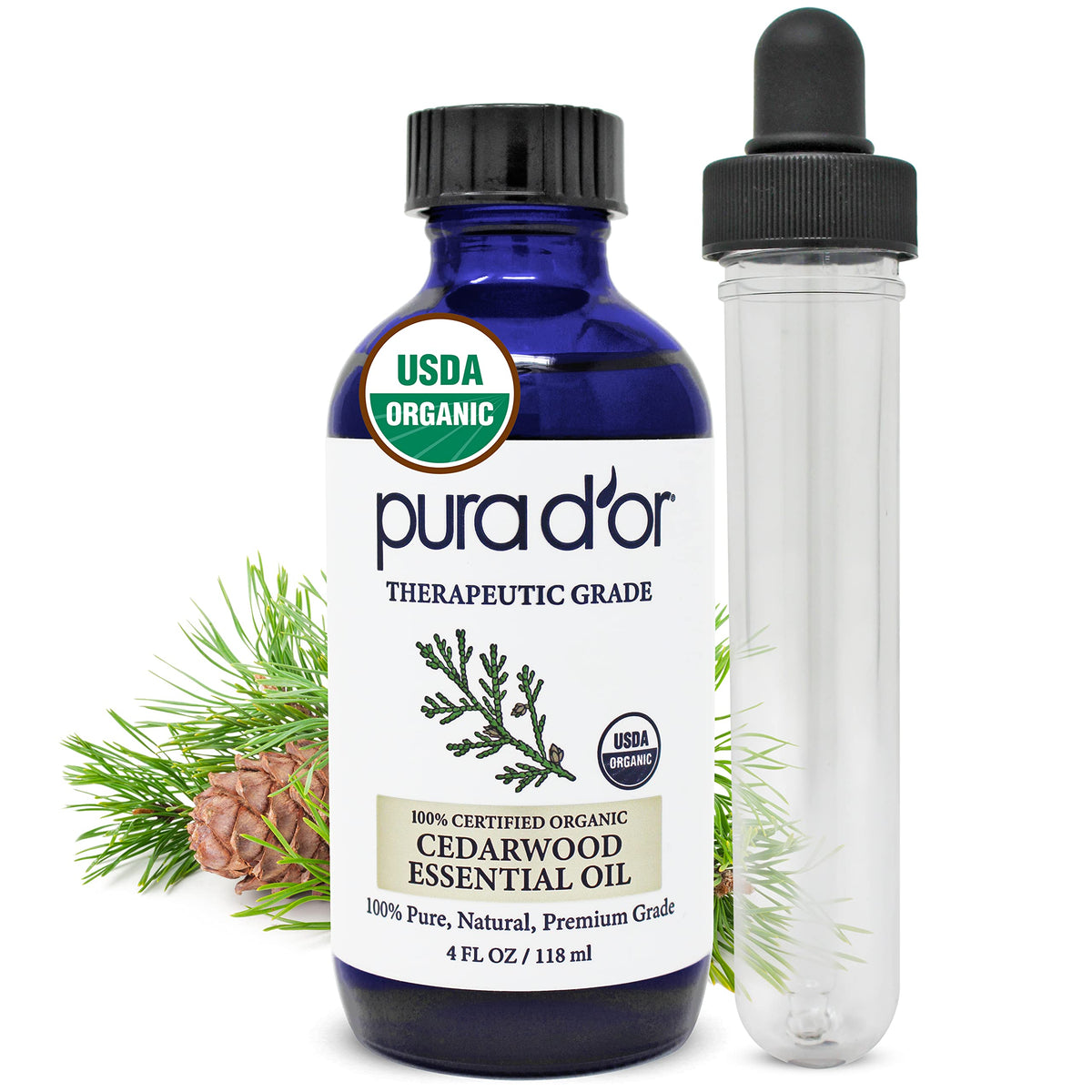 Organic Lavender & Cedarwood Essential Oils 4oz E7429