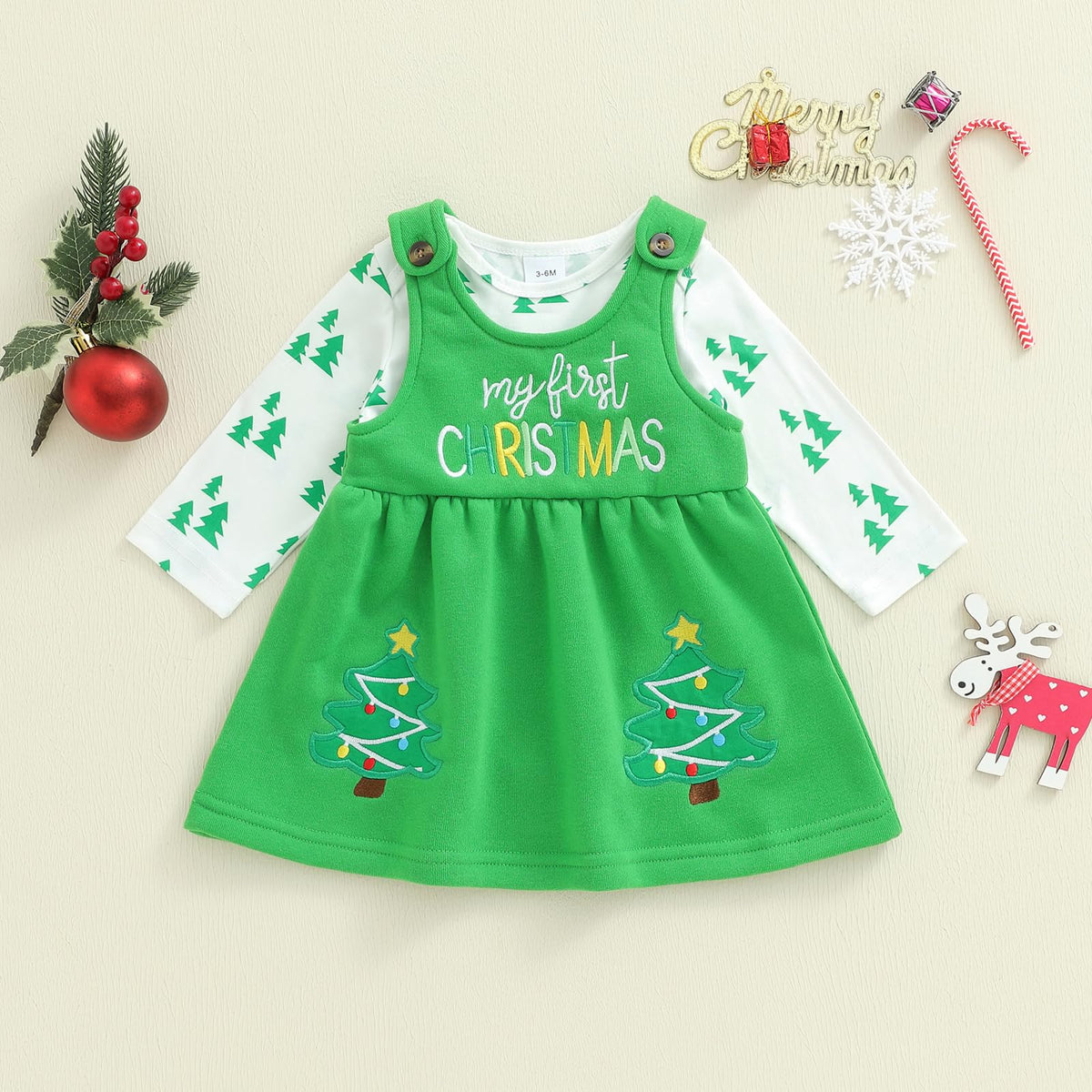 Newborn Short Sleeve Romper and Overalls Skirt Dress Outfits N10532
