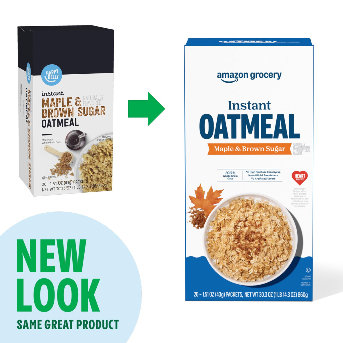 Maple & Brown Sugar Instant Oatmeal, 1.51 Oz, Pack of 40 R612924