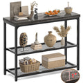 32" 3-Tier Oak Grey Console Table U783717