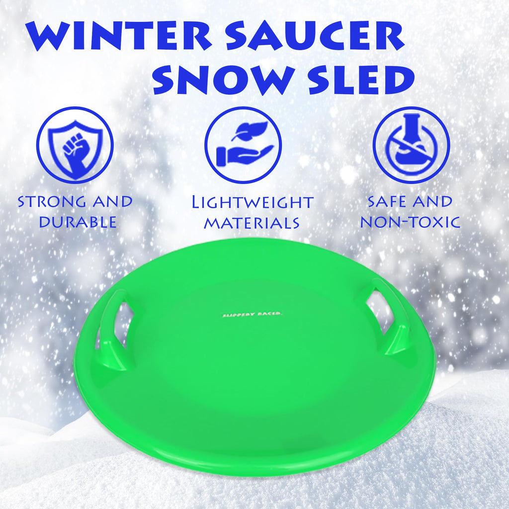 Kids Plastic Toboggan Snow Sled with Pull Rope G619121