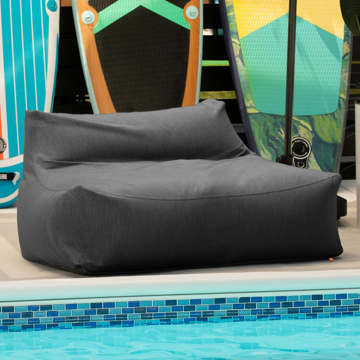 Charcoal Sunbrella Outdoor Sofa D400450