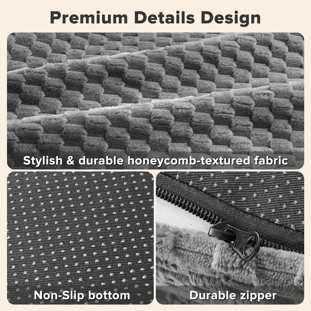 XL Washable Waterproof Orthopedic Dog Bed with Removable Cover H698