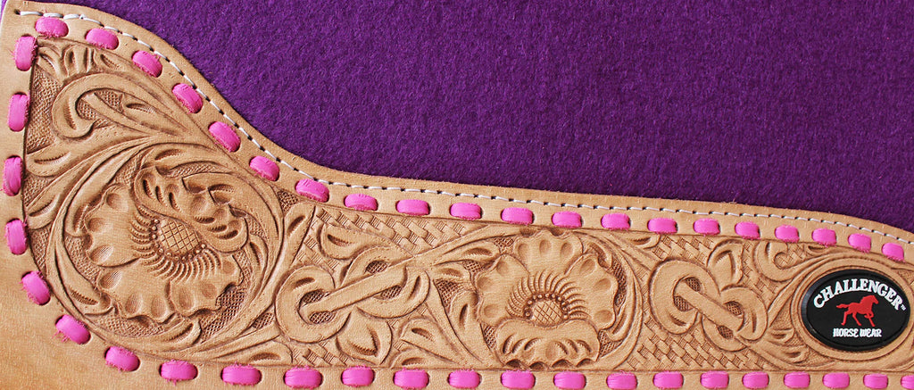 30"x 30" Western Contoured Wool Felt Saddle Pad A254653
