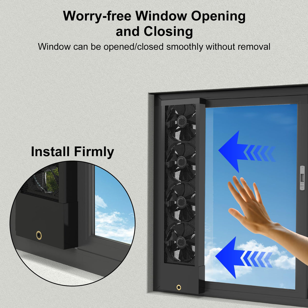 Vertical Window Fan Y556