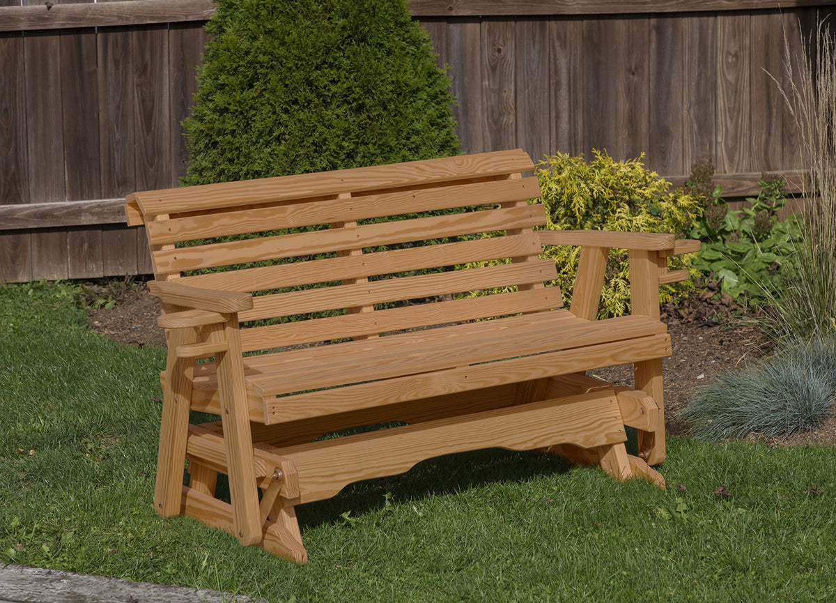 Brown 5 Feet Outdoor Glider with Cup Holders N787